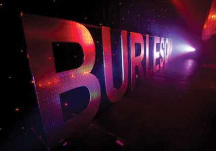 Burlesque show graphics for the San Francisco Show